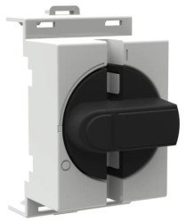 OHBS7 Pokrętło czarne z adapterem czołowym do montaż bezpośredni na rozłączniku w wersji modułowej OT16..40M3