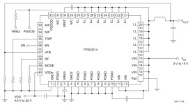 4.5-V to 25-V, 6-A synchronous buck converter