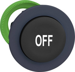 Schneider Electric ZB5FL235 ZB5FL235 Element czołowy dla przycisku płaski, resetowalny (Ø) 30.5 mm OFF ciemnoszary, czar