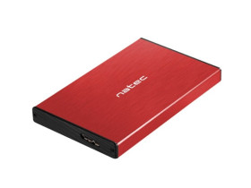 OBUDOWA HDD/SSD ZEWNĘTRZNA NATEC RHINO GO SATA 2.5 USB 3.0 CZERWONA
