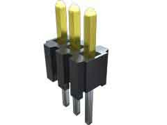 Złącze szpilkowe 3-pinowe raster: 1.27mm -rzędowe Samtec Przewlekany Męski 5.0A