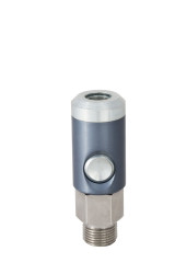 Szybkozłączka pneumatyczna RS PRO 1/4 BSP Male rodzaj Żeński Gwintowany Aluminium, Mosiądz, Stal 1/4in