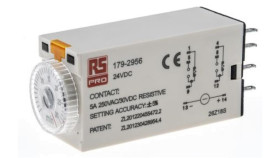 Przekaźnik Czasowy Zwłoczny Jednofunkcyjny 1 › 30Min Dpdt 2-Stykowy Dpdt 24V Dc
