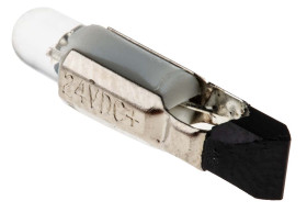 Lampka kontrolna Biały 24V dc Wysuwana do telefonów LED średnica 5.5mm długość 22mm