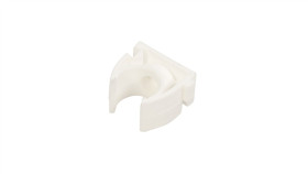 Uchwyt Otwarty Do Rur Gładkich U 16 Biały 68035 /100Szt./