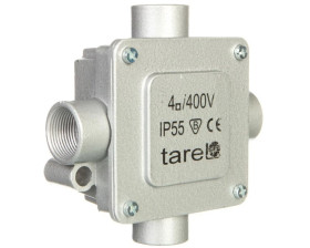 Puszka odgałęźna metalowa 5-torowa 4mm2 4 wejścia P16 IP55 021