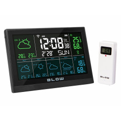 Stacja Pogody BLOW WS105 TUYA Bezprzewodowa, Czarna