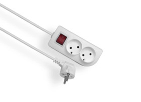 Przedłużacz z wyłącznikiem CLASSIC 2-gniazda b/u 2m /OMY 2x1/ PSN-22W