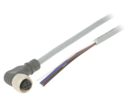 CONE14NF-A2P Przewód przyłączeniowy, PIN: 4, kątowe, 2m, M12, 250VAC, 4A, Żyły: 4