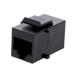 Encitech 2101-0115-01 Cat 5 RJ45 Connector 8P8C Twin Black 1pc