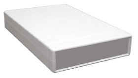 Obudowa urządzeń elektronicznych Tworzywo ABS odporne na ogień wysokość zew: 40 mm szerokość zew: 160 mm długość zew: