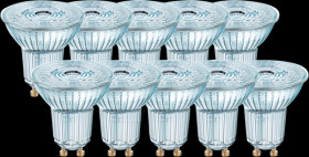 4058075036703 LED spot BASE GU10, 4,3 W, 350 lm, 4000 K, 10 pcs
