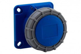 Gniazdo przemysłowe tablicowe proste 16A 3p /FE/ IP67