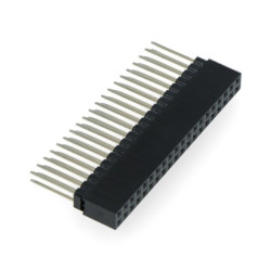 Gniazdo żeńskie 2x20 raster 2,54mm do Raspberry Pi 4B/3B+/3B/3/B+ - długie piny 12mm