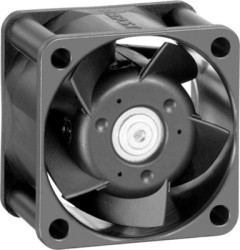 DC axial fan, 24 V, 40 x 40 x 25 mm, 24 m³/h, 46 dB, ball bearing, ebm-papst 414 JHH