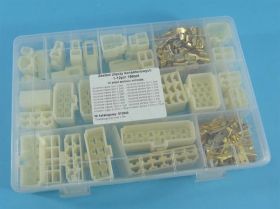 ZESTAW KONEK.WT/GN 147szt 6,3mm 1-12 PIN