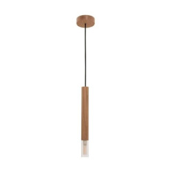 Lampa wisząca MADERA kolor drewniany drewno/tkanina, G9 IP20 8620103 Zuma Line