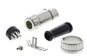 Wtyk Din 7 -pinowe Męski Montaż na kablu 100 V AC