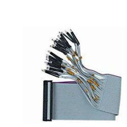 F50F410 - Taśma płaska 50-żyłowa, z 24 czerwonymi LEDami