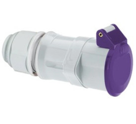 Gniazdo przenośne niskonapięciowe Multi-Grip 16A 2p 24V bez wpustu pomocniczego IP44 4522