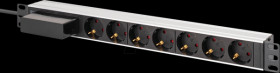 DN-95439 19" socket strip, 1U, 7-way