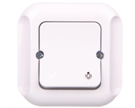 TOPAZ Przycisk zwierny /światło/ biały WP-6T