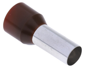 Końcówka tulejkowa izolowana 25mm² długość 16mm Brązowy średnica 7.5mm Izolowane RS PRO