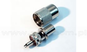 Złącze męskie UHF nakręcane na przewód: (RG59)