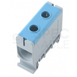 Listwa zaciskowa AL/CU 1x4-50mm2 160A niebieska na szynę DIN TH35