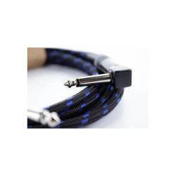 Cordial 14779 Jack Instrument Cable 6.3 mm Mono to Mono Black/Blue 1.50 m
