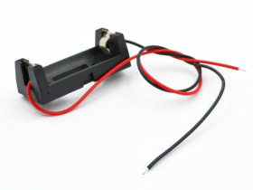 Pojemnik baterii CR123A, wyprowadzenia przewody