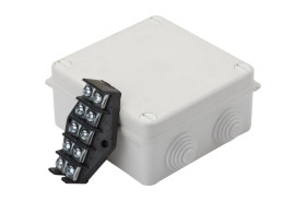 Puszka hermetyczna n/t PK-4 135x135x65mm z zaciskiem 5x10mm2 IP55 biała 0233-01