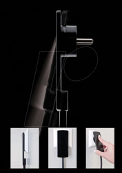 Innovative lever space-saving plug in white