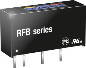 RECOM RFB-0505S Przetwornica DC/DC RFB-0505S, 1 W, 5 V, 200 mA, 1 szt.