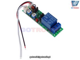 Przekaźnik 5V z układem czasowym 1s-100s lub 1s-15minut