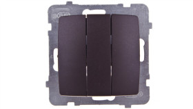 Karo Łącznik Potrójny Czekoladowy Metalik Łp-13S/M/40