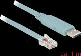 63911 Adapter USB 2.0 Type-A male &gt; 1 x Serial RS-232 RJ45 male 1,0 m