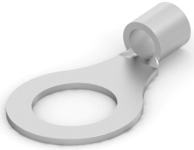 Uninsulated ring cable lug, 21 mm², AWG 4, 19.84 mm, metal, 35670