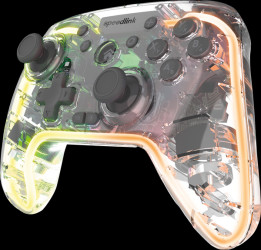 SL-650115-CR Gamepad, Bluetooth, USB, for PC, transparent