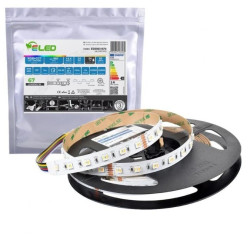 Taśma LED RGB+CCT 300 SMD 5w1 24V 14.4W (CCT - 2700K - 6500K) IP54 - ED00031579 /odcinki po 5 m/