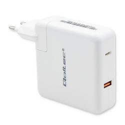 Qoltec Ładowarka GaN FAST 108W 5-20V 3-4.7A USB C Laptop Smartfon Biała
