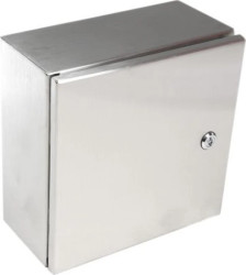 Szafka ścienna rozdzielcza, materiał: Stal nierdzewna typu 304, IP66, 300 x 300 x 150mm, RS PRO