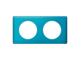 CELIANE Ramka 2 podwójna anodised tekstura turkus 068772 LEGRAND