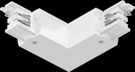 91372 ProRail3 L connector, 101x101 mm, max. 3680 W, white