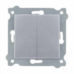 Łącznik podwójny Srebrny 202/10E EXEN