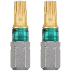 kwb 124230 Hex Bit T30 steel set titanium 2 pcs 1/4&quot; C6.3 shaft