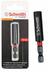 Uchwyt do bitów udarowy magnetyczny HEX 1/4 60mm - Schmith