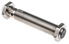 Czujnik zbliżeniowy M12 Indukcyjny 4 mm Omron Wpuszczany 12 → 24 V dc długość 70mm Gwintowany