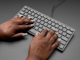 Adafruit Mini Chiclet Keyboard - USB Wired - Black