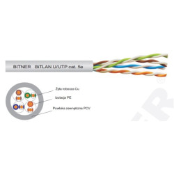 Skrętka U/UTP kat.5e (305m) PCV Eca BiTLAN